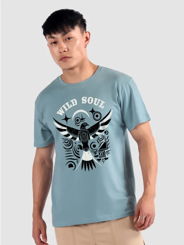 Wild Soul Printed T-shirt for Men