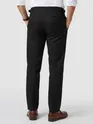 Black Side-Adjuster Cotton Slub Trousers