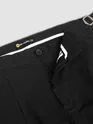 Black Side-Adjuster Cotton Slub Trousers