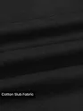 Black Side-Adjuster Cotton Slub Trousers