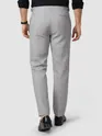 Light Grey Side-Adjuster Cotton Slub Trousers