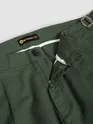 Military Green Side-Adjuster Cotton Slub Trousers