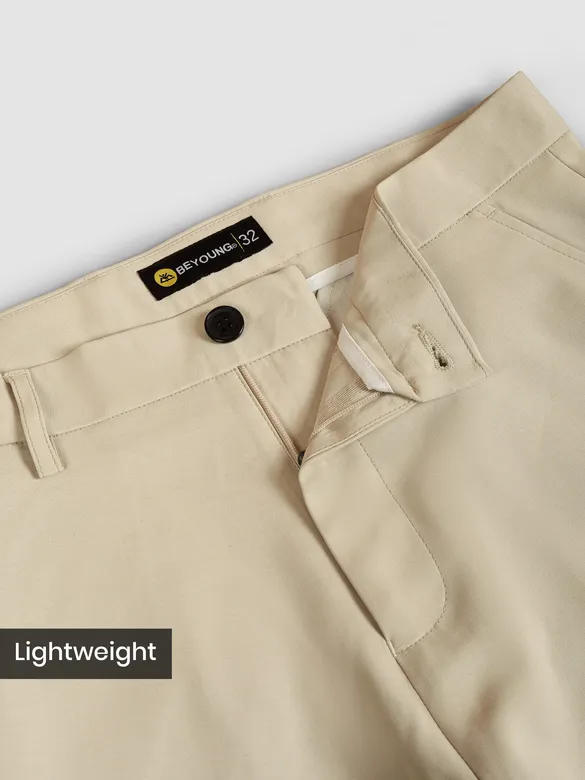 Beige Japanese Fit Pants