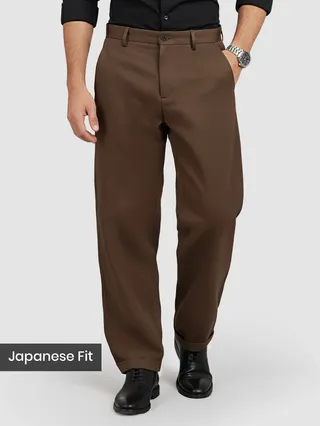 Brown Japanese Fit Pants