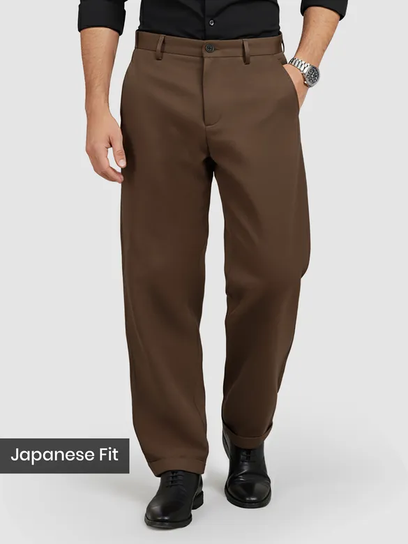 Brown Japanese Fit Pants