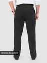Black Solid Korean Pants