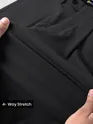 Black Solid Korean Pants