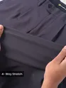 Charcoal Grey Solid Korean Pants