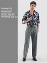 Dusty Green Solid Korean Pants