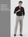 Elephant Grey Solid Korean Pants