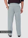 Stone Blue Solid Korean Pants
