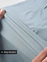 Stone Blue Solid Korean Pants