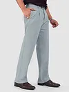 Stone Blue Solid Korean Pants