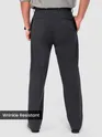 Dark Grey Relaxed Fit Stretch Korean Pants