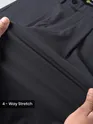 Dark Grey Relaxed Fit Stretch Korean Pants