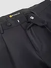 Dark Grey Relaxed Fit Stretch Korean Pants
