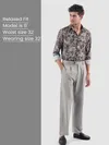 Light Grey Relaxed Fit Stretch Korean Pants