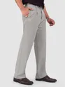 Light Grey Relaxed Fit Stretch Korean Pants
