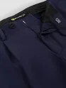 Navy Relaxed Fit Stretch Korean Pants