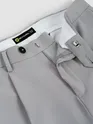 Silver Relaxed Fit Stretch Korean Pants