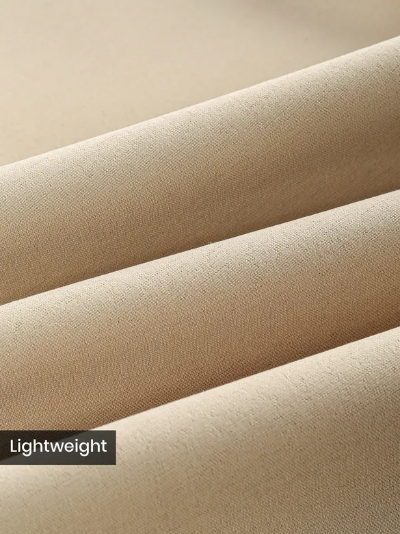 Beige Grey Lycra Gurkha Pants
