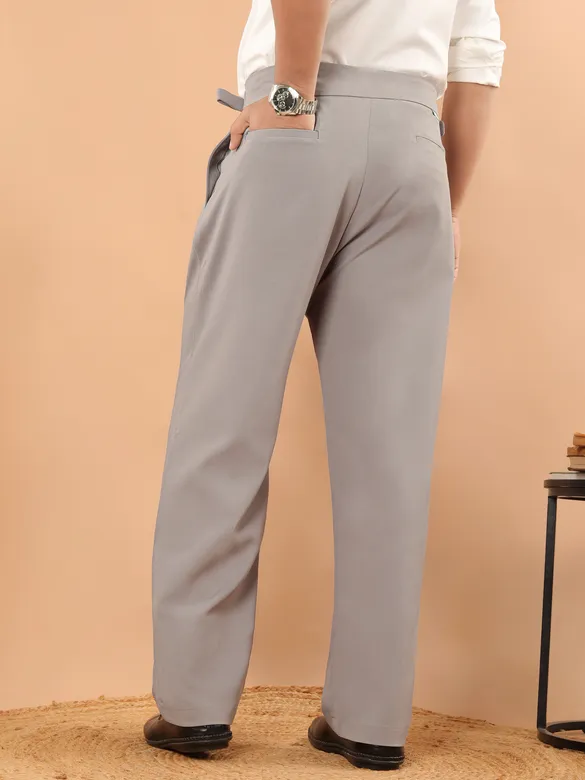 Clay Beige Lycra Gurkha Pants