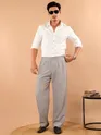 Clay Beige Lycra Gurkha Pants
