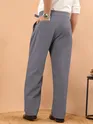 Dark Grey Lycra Gurkha Pants