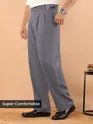 Dark Grey Lycra Gurkha Pants