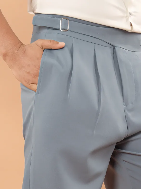 Light Grey Lycra Gurkha Pants