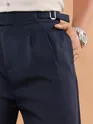 Navy Lycra Gurkha Pants