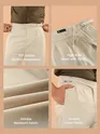 Beige Grey Lycra Gurkha Pants