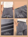 Dark Grey Lycra Gurkha Pants