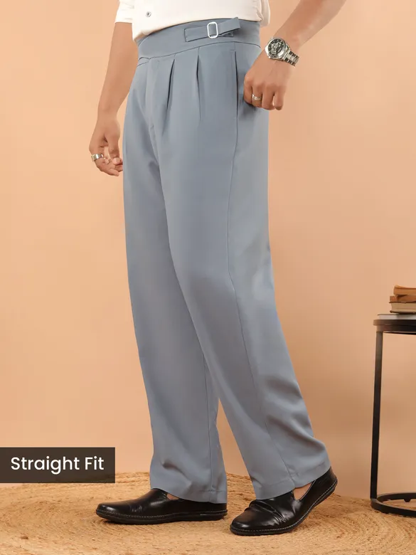 Light Grey Lycra Gurkha Pants