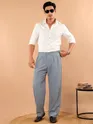 Light Grey Lycra Gurkha Pants