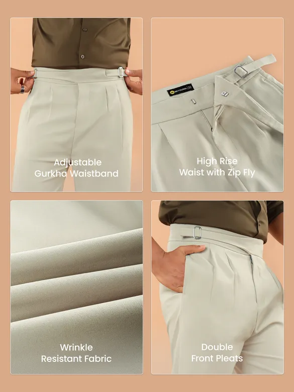 Light Pista Lycra Gurkha Pants