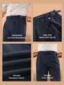 Navy Lycra Gurkha Pants