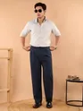 Navy Lycra Gurkha Pants