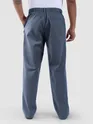 True Blue Cotton Slub Pleated Trousers