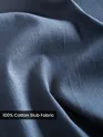 True Blue Cotton Slub Pleated Trousers