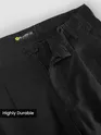 Black Double Cloth Cotton Pants