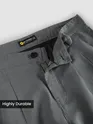 Grey Double Cloth Cotton Pants