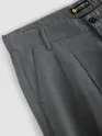 Grey Double Cloth Cotton Pants