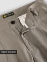 Khaki Double Cloth Cotton Pants
