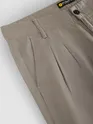 Khaki Double Cloth Cotton Pants
