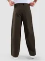 Dark Brown Mid Rise Wide Leg Trousers