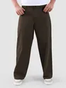Dark Brown Mid Rise Wide Leg Trousers
