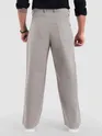 Elephant Grey Mid Rise Wide Leg Trousers