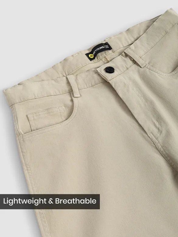 Off White Mid Rise Trousers