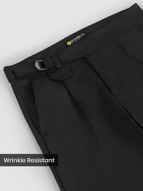 Black Stretch Gurkha Pants